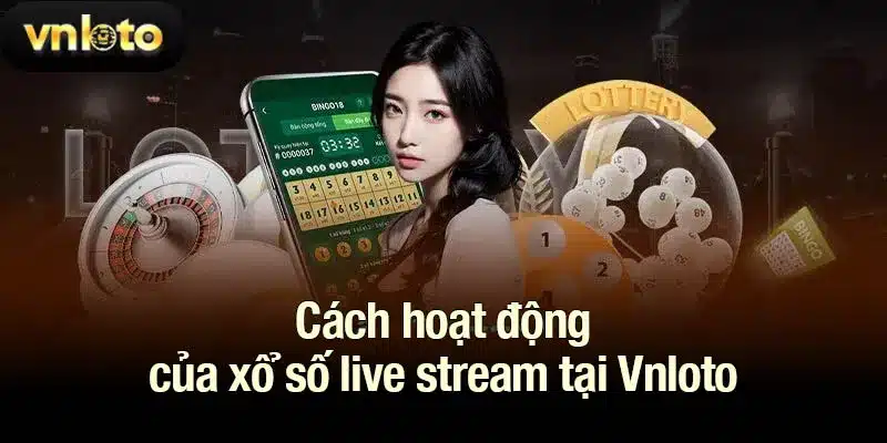 Cách hoạt động của xổ số live stream tại Vnloto